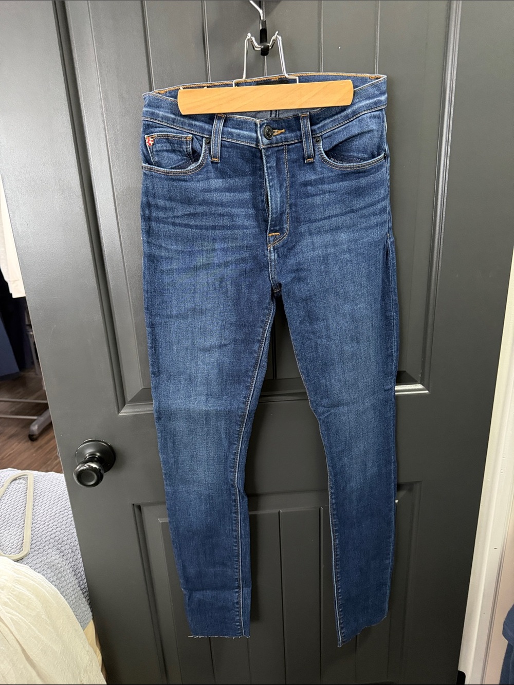 Hudson Jeans Women's Skinny Jeans in Medium Dark Blue